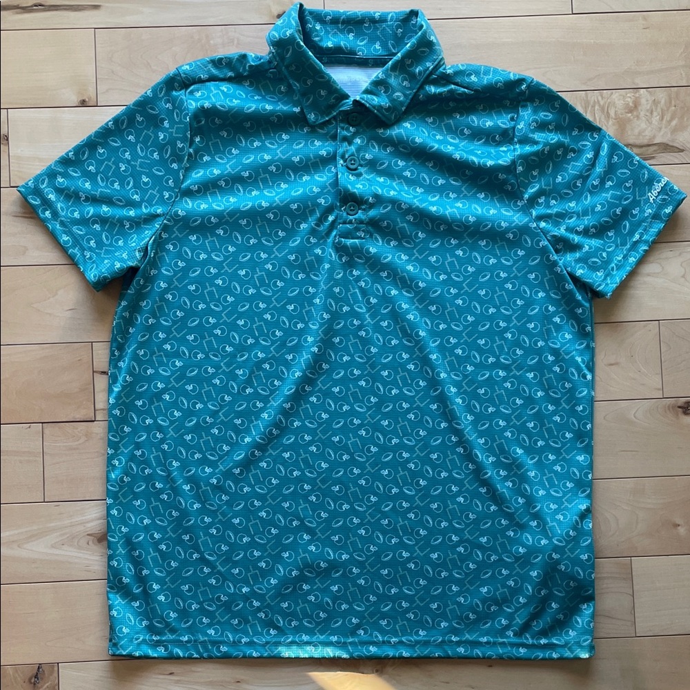 🍀Sale 4/$20 Abercrombie kids golf shirt, sz 17/18